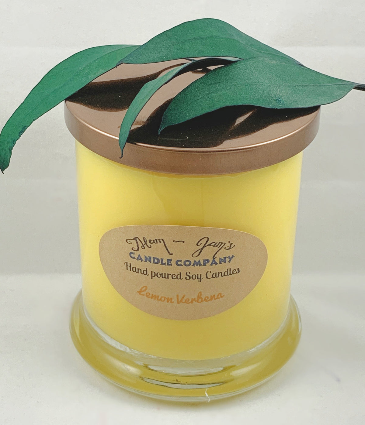 Lemon Verbena Soy Candle – Fresh & Citrusy Scent | Mam Jam’s