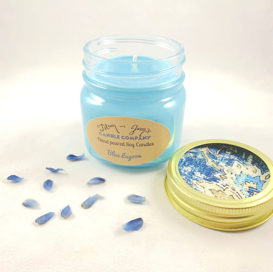 Bougie de soja Blue Lagoon – Parfum frais et aquatique | Mam Jam’s