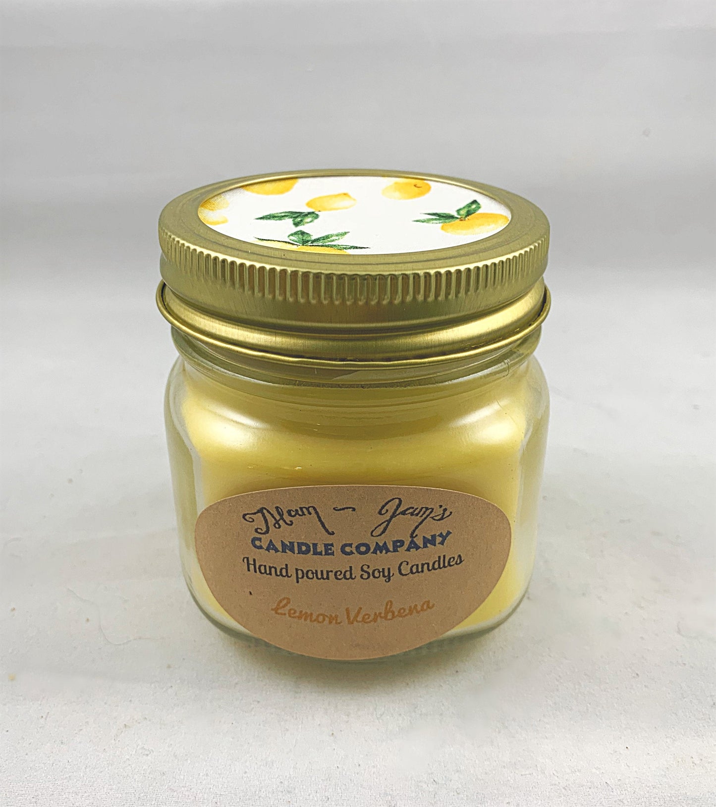 Lemon Verbena Soy Candle – Fresh & Citrusy Scent | Mam Jam’s