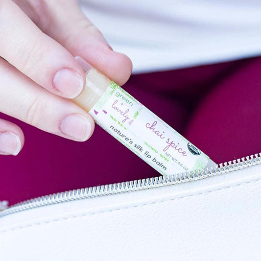 Chai Spice ///  Organic Lip Balm Butter for Intense Moisture - Beauty Gift