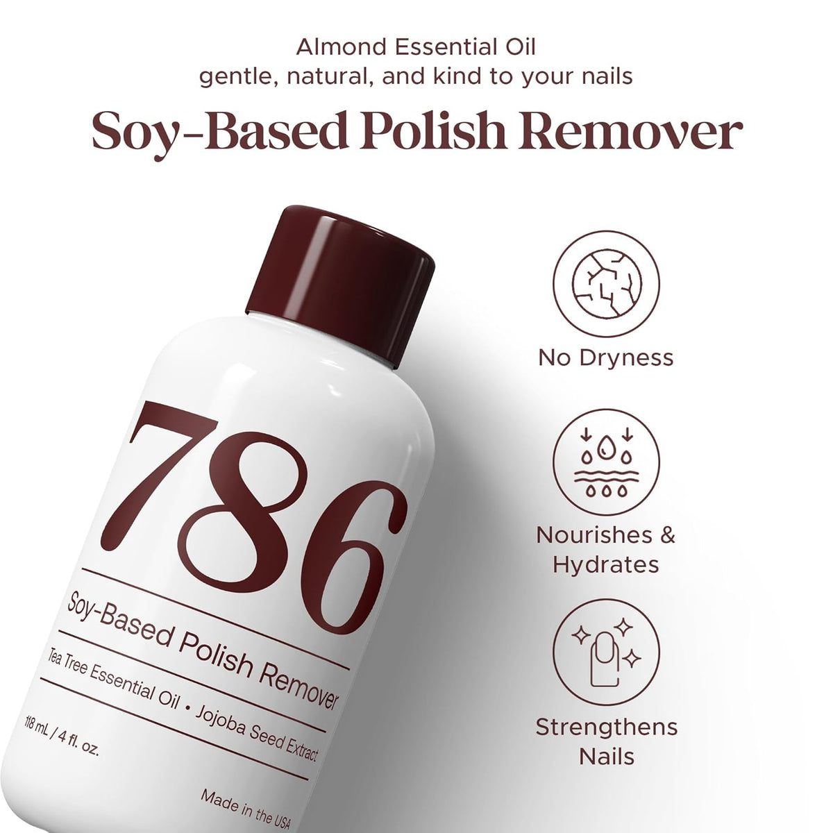 Soy Nail Polish Remover With Almond Essential Oil