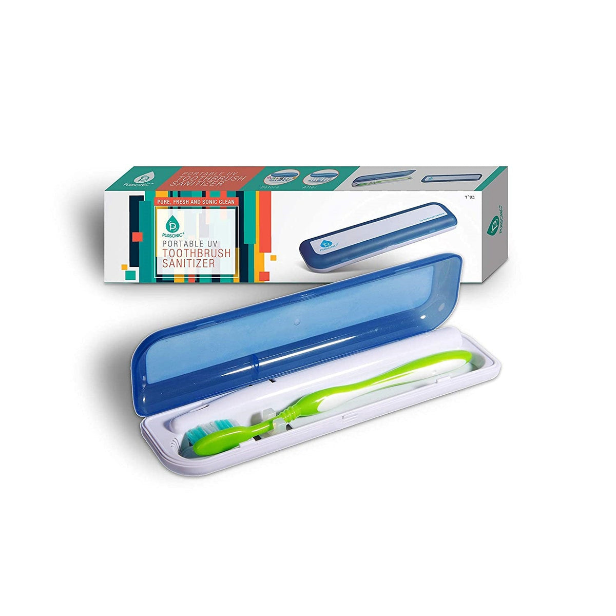 Desinfectante portátil para cepillos de dientes con luz ultravioleta