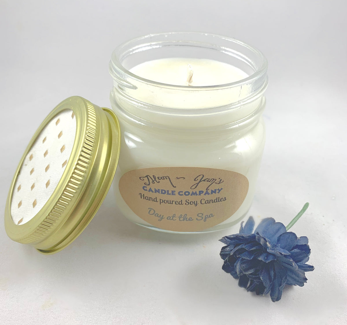 Bougie en soja Journée au spa – Parfum propre et apaisant | Mam Jam’s
