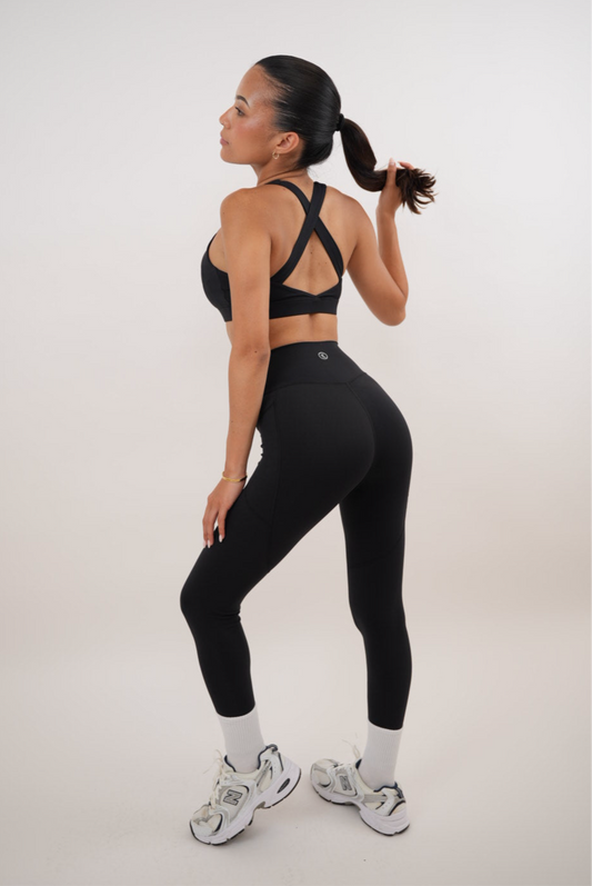 Leggings suaves de mantequilla de secado rápido I Am Glowing Black