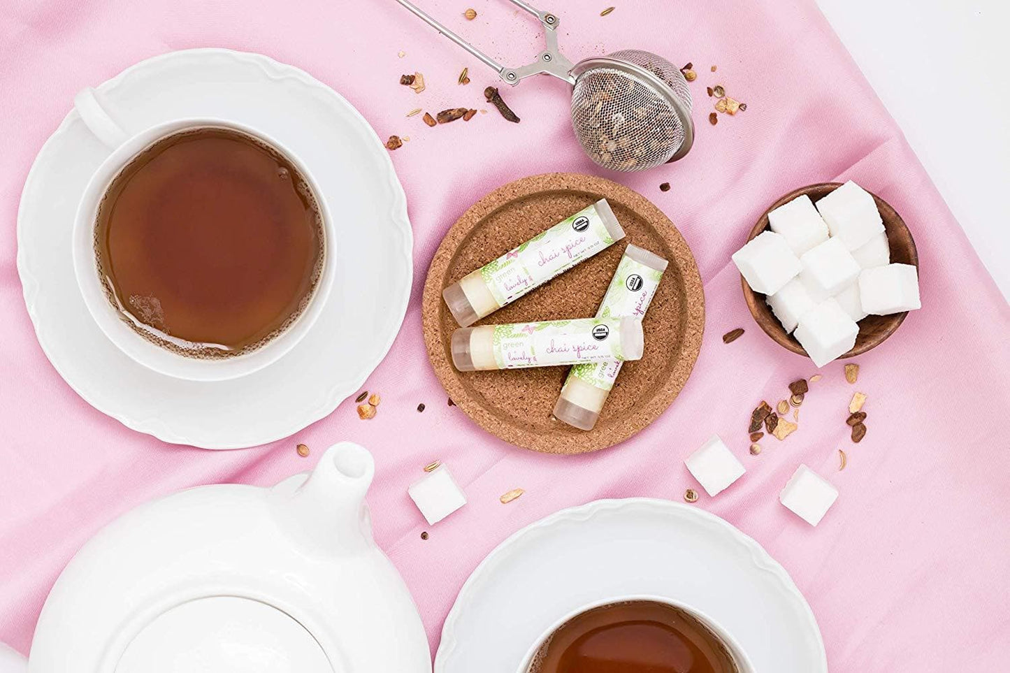 Chai Spice /// Organic Lip Balm Butter for Intense Moisture - Beauty Gift
