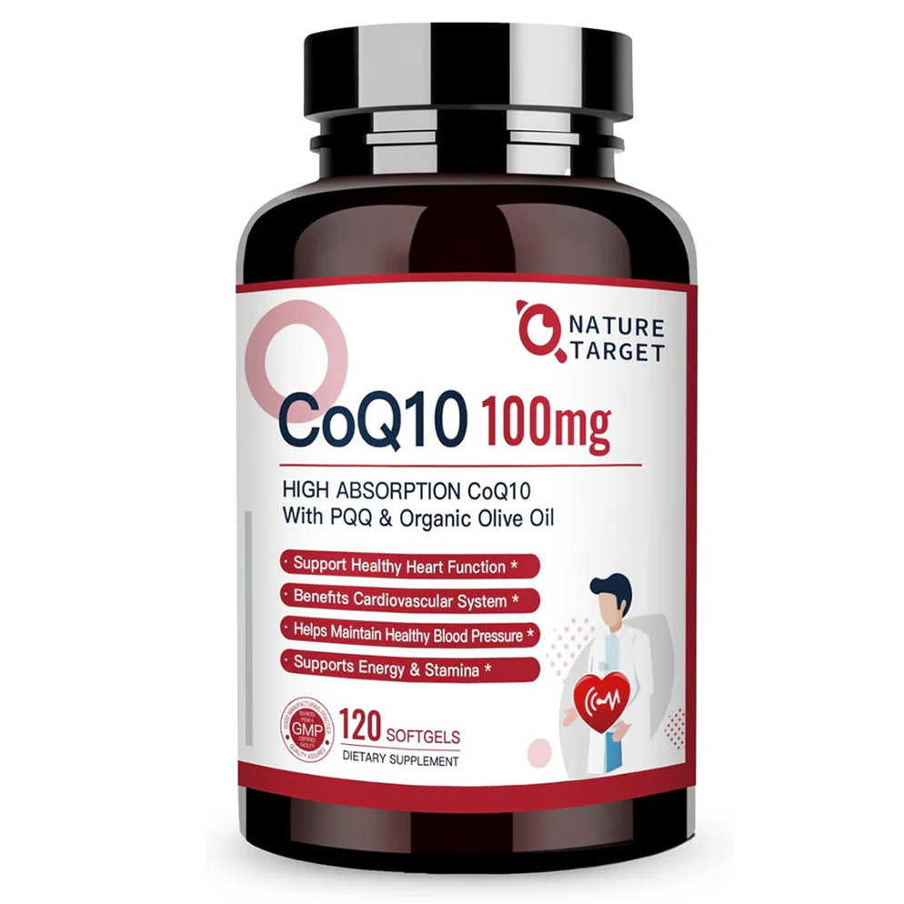 Cápsulas blandas de CoQ10, 100 mg, 120 cápsulas blandas