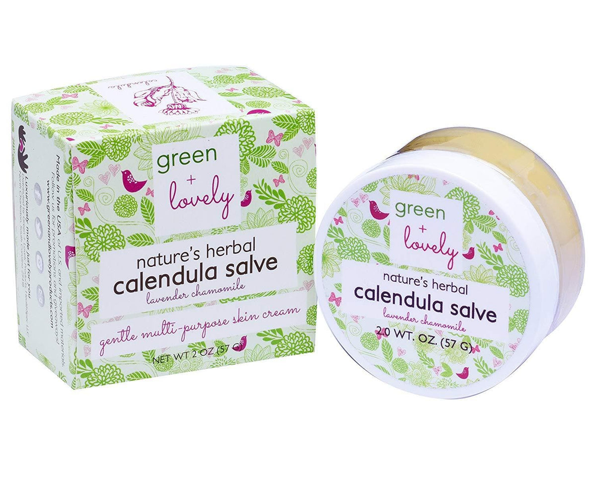Bálsamo de caléndula y lavanda de Nature's Herbal - Crema para el eccema - Crema multiusos para la piel, 2 oz