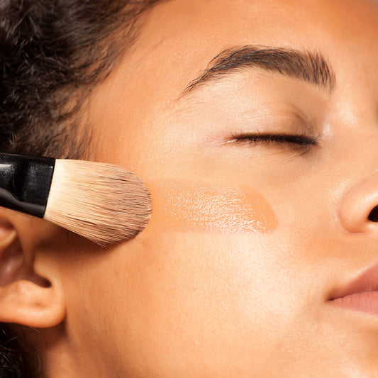 Brocha para base de maquillaje