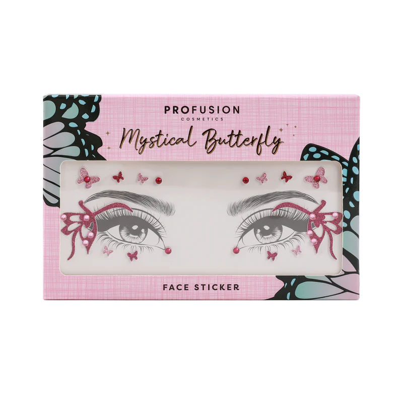 Mariposa Empoderada | Pegatinas faciales de mariposa mística