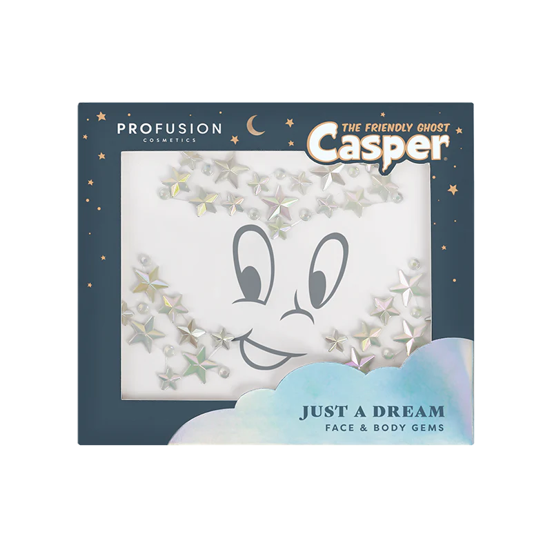 Casper the Friendly Ghost | Cosmetic Bag & Glow in the Dark Face Gems
