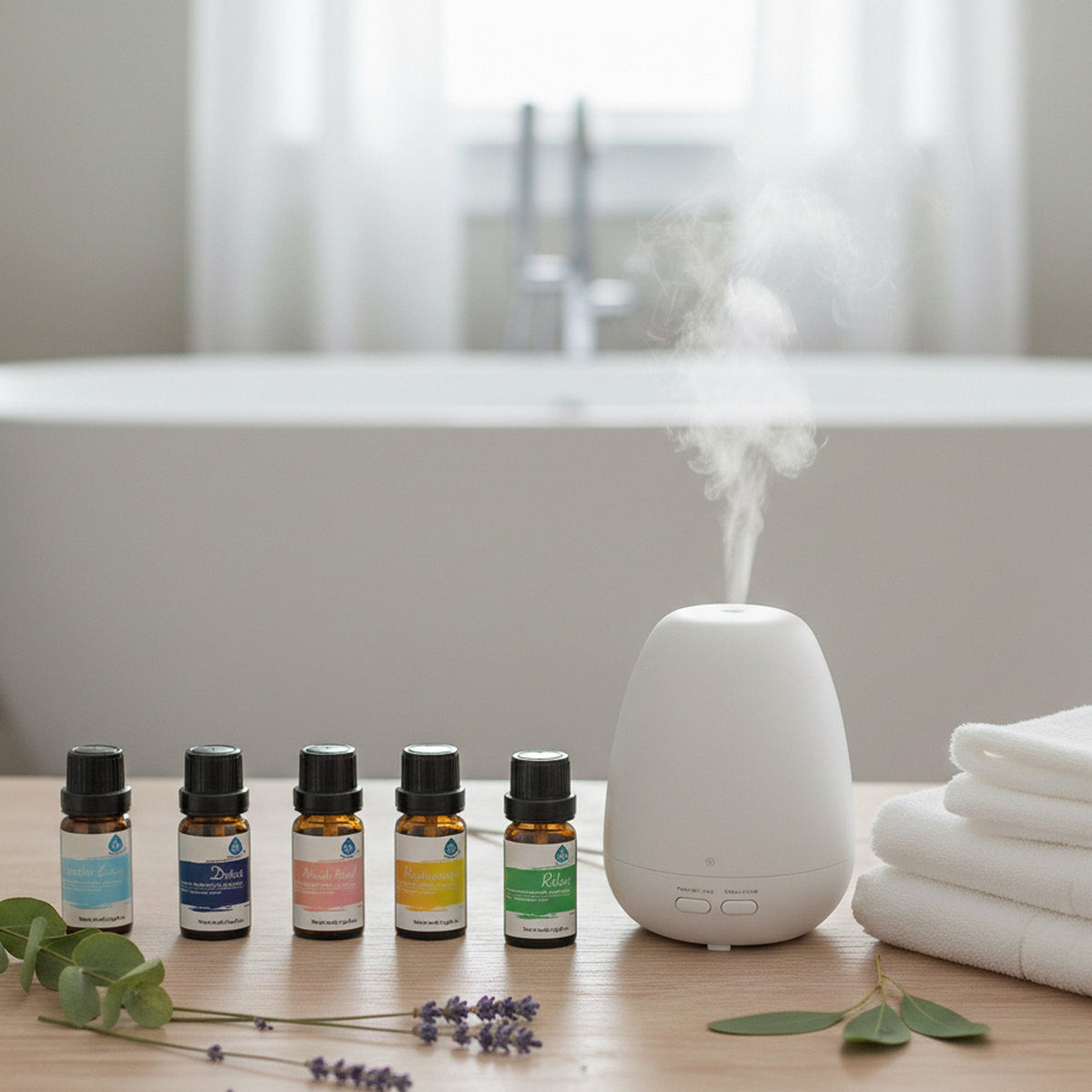 Paquete de 8 aceites esenciales de aromaterapia 100 % puros