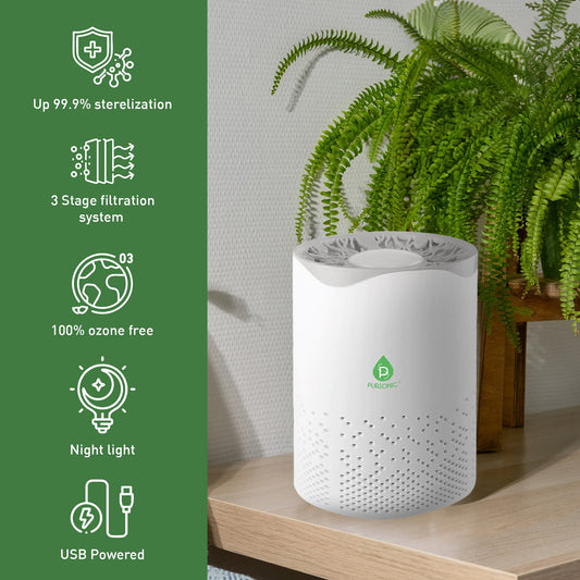 USB Powered True HEPA Air Purifier