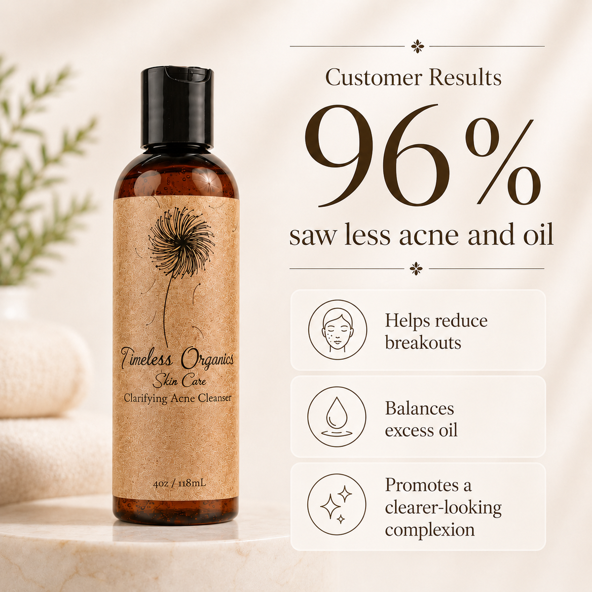 Nettoyant purifiant anti-acné