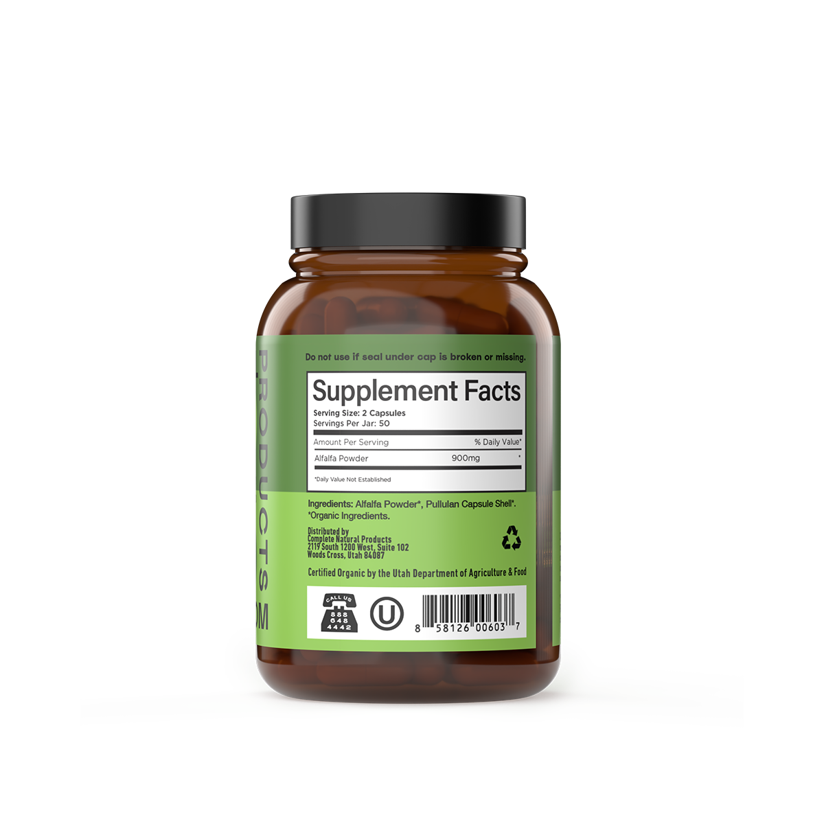 Capsules de luzerne biologique