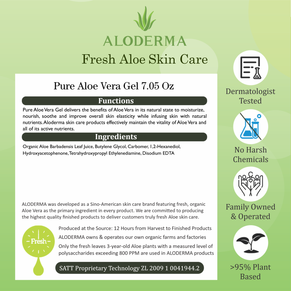 Gel de aloe vera puro 200 g