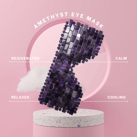 Amethyst EYE MASK- Handmade