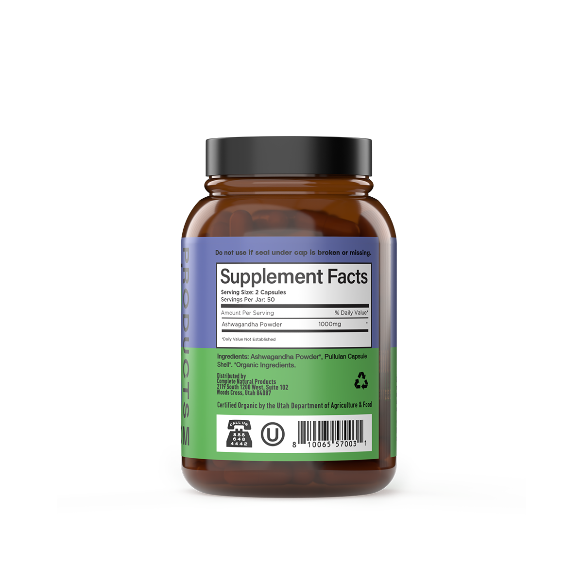 Organic Ashwagandha Capsules