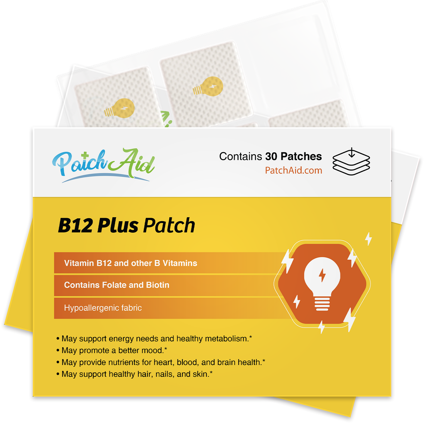 Metabolism and Energy Support Vitamin Patch Pack
