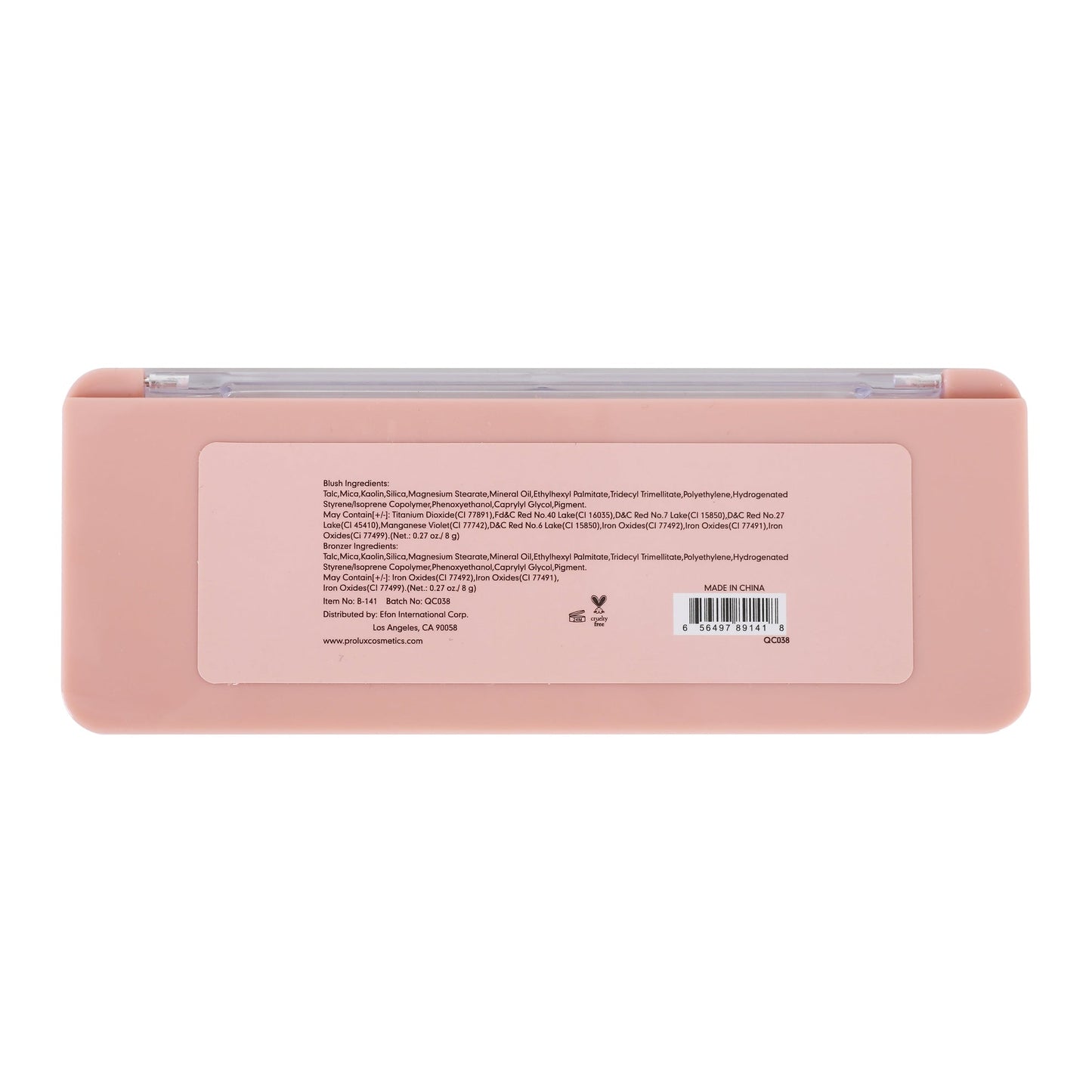 Paleta de rubor y bronceador