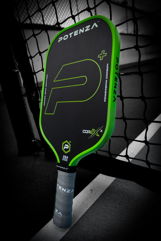 P+ PowerSpin Carbon COREx3 (Vert Néon, Face Allongée)