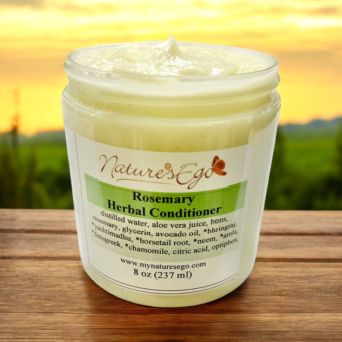 Après-shampoing aux herbes de romarin (tous types de cheveux, locks, bhringraj, amla, yashtimadhu, neem)