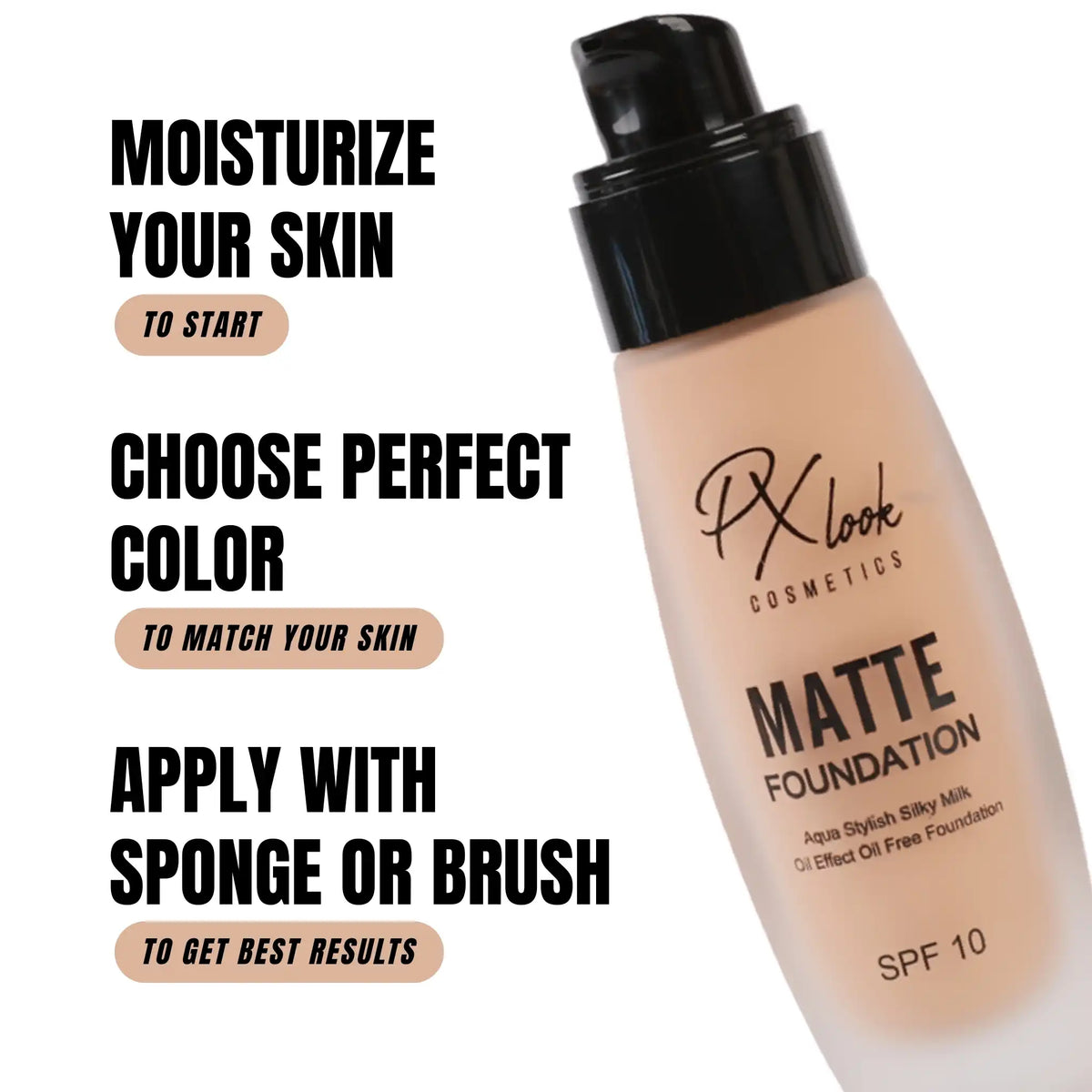 Fond de teint matifiant pour peau grasse