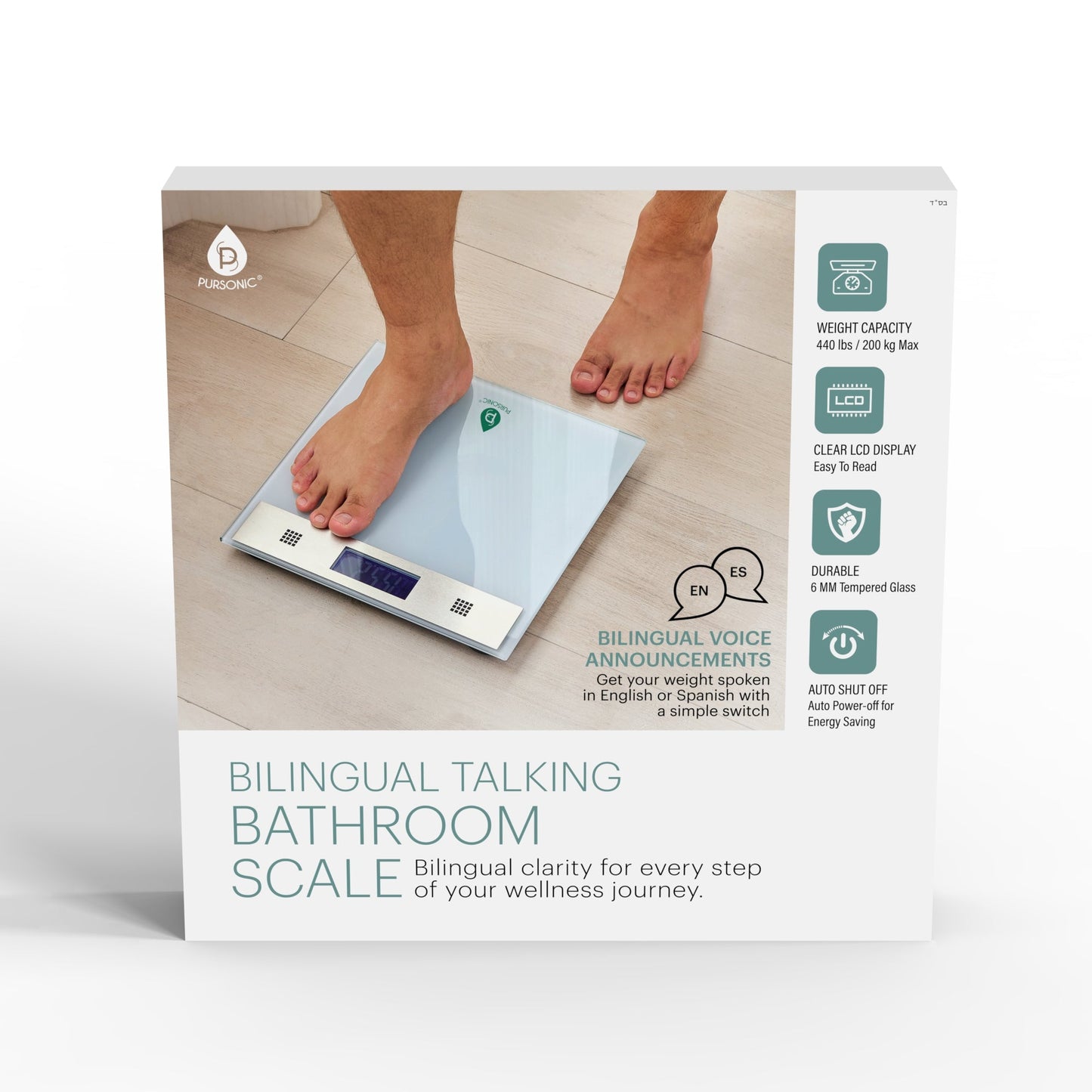 Bilingual Talking Bathroom Scale – Precision Meets Convenience