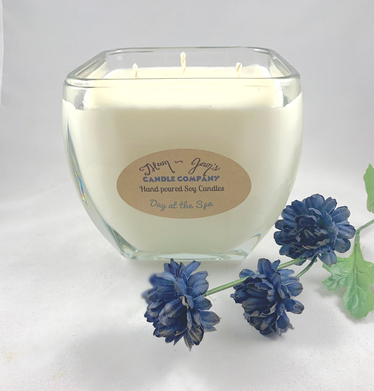 Bougie en soja Journée au spa – Parfum propre et apaisant | Mam Jam’s