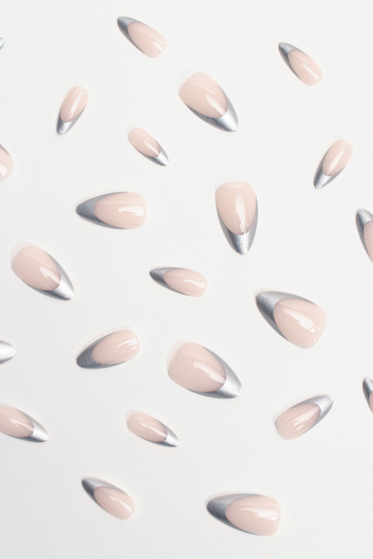 Tipped in Reflection | Soft & Durable Press-On Nails