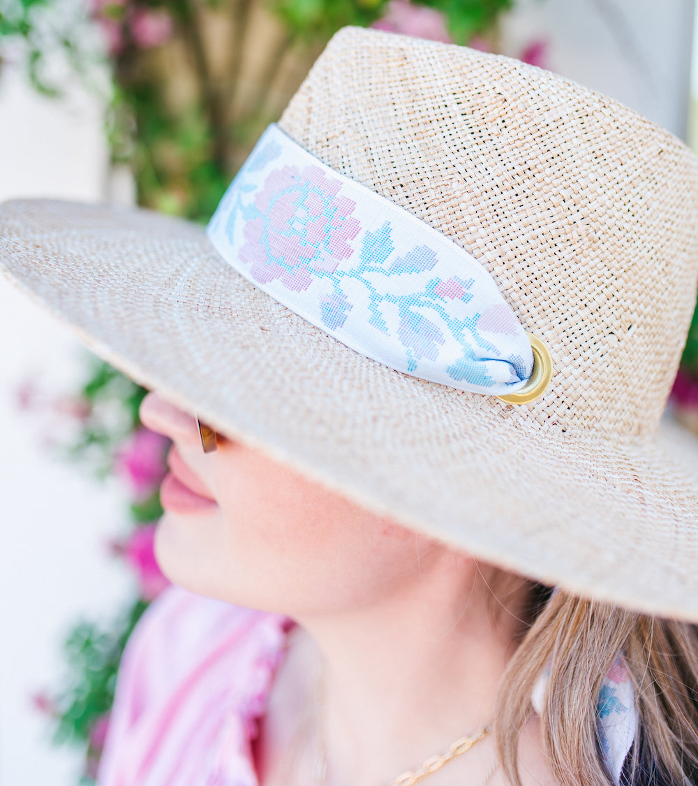 Vintage Pastel Floral Ribbon - Short