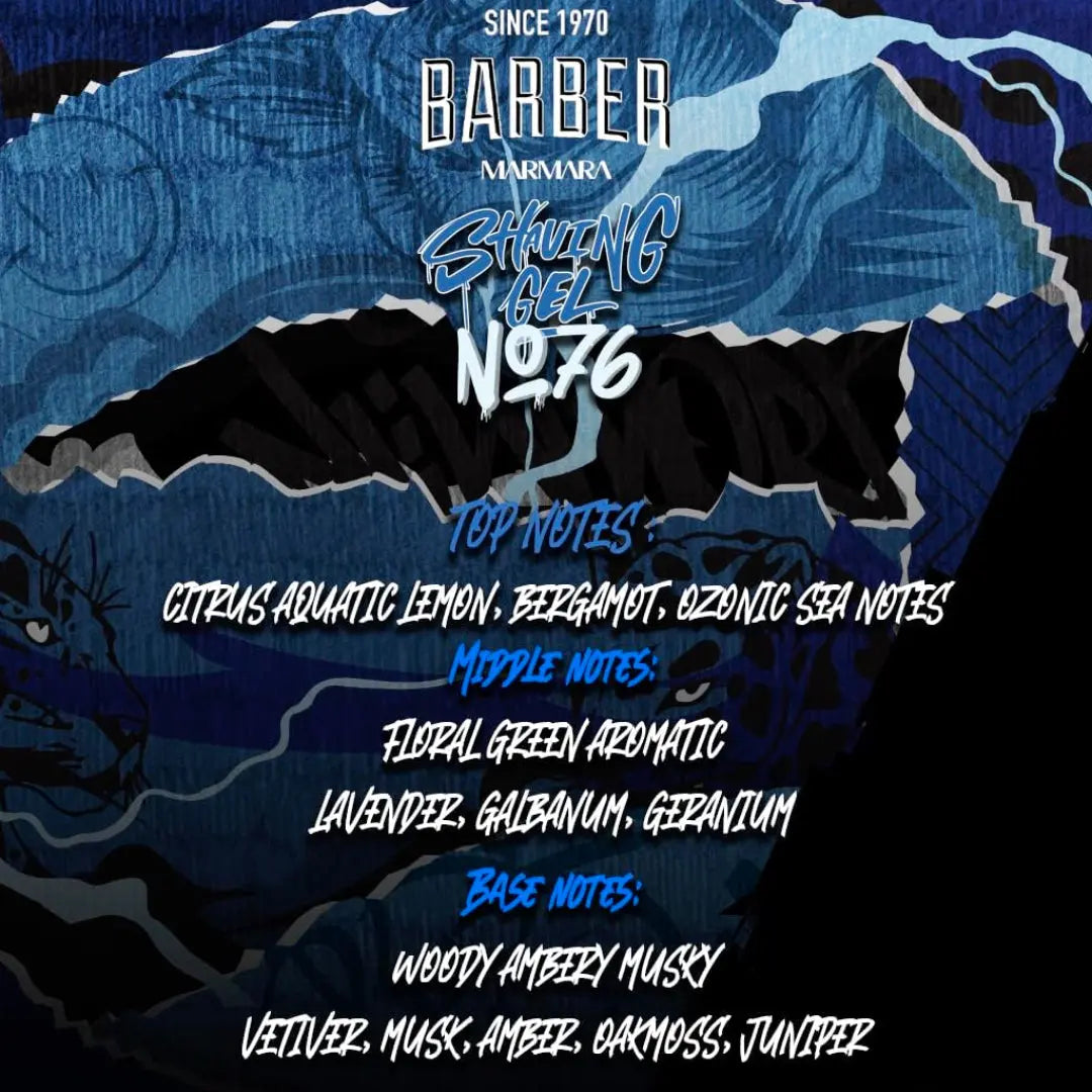 Marmara Barber Shaving Gel No.76 (Blue)