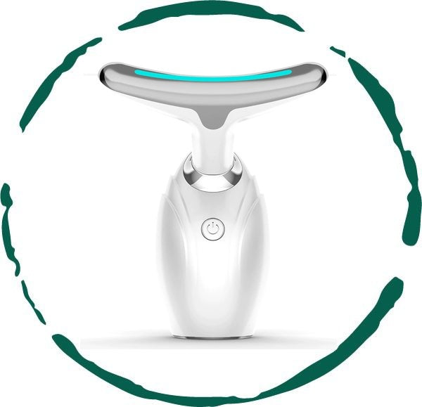Dispositivo de terapia LED para lifting de cuello y rostro