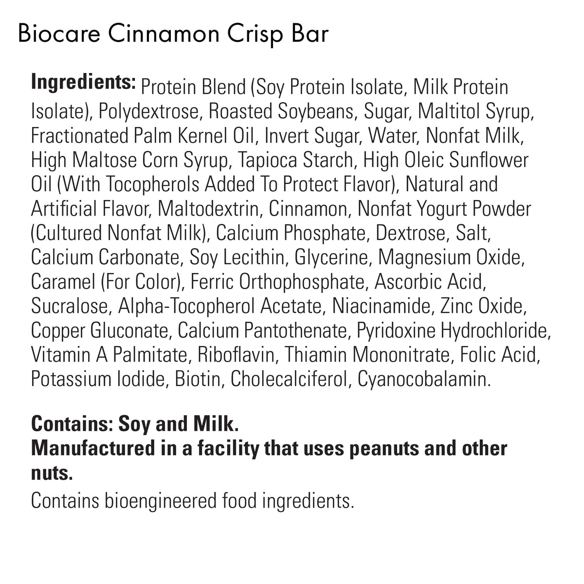 High Protein Cinnamon Crisp Bar