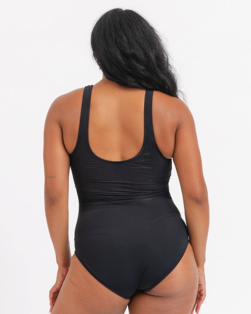Black Knotted One-Piece