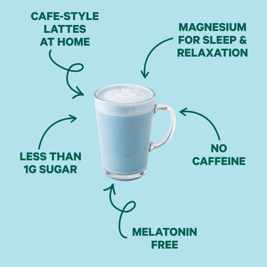 Blue Chamomile Latte for Sleep