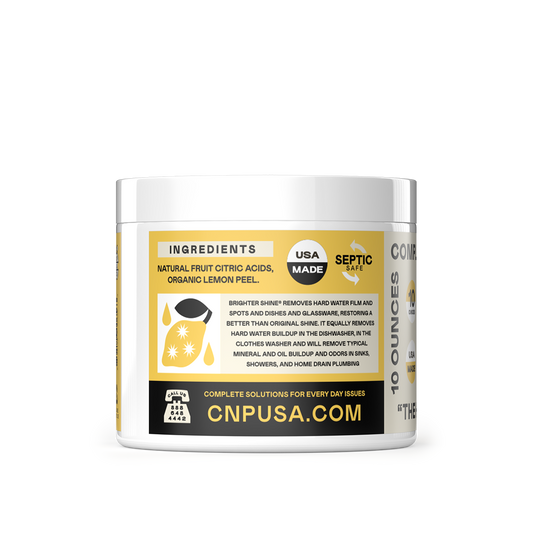 Brighter Shine - Natural Dishwasher Additive & Hard Water Cleaner