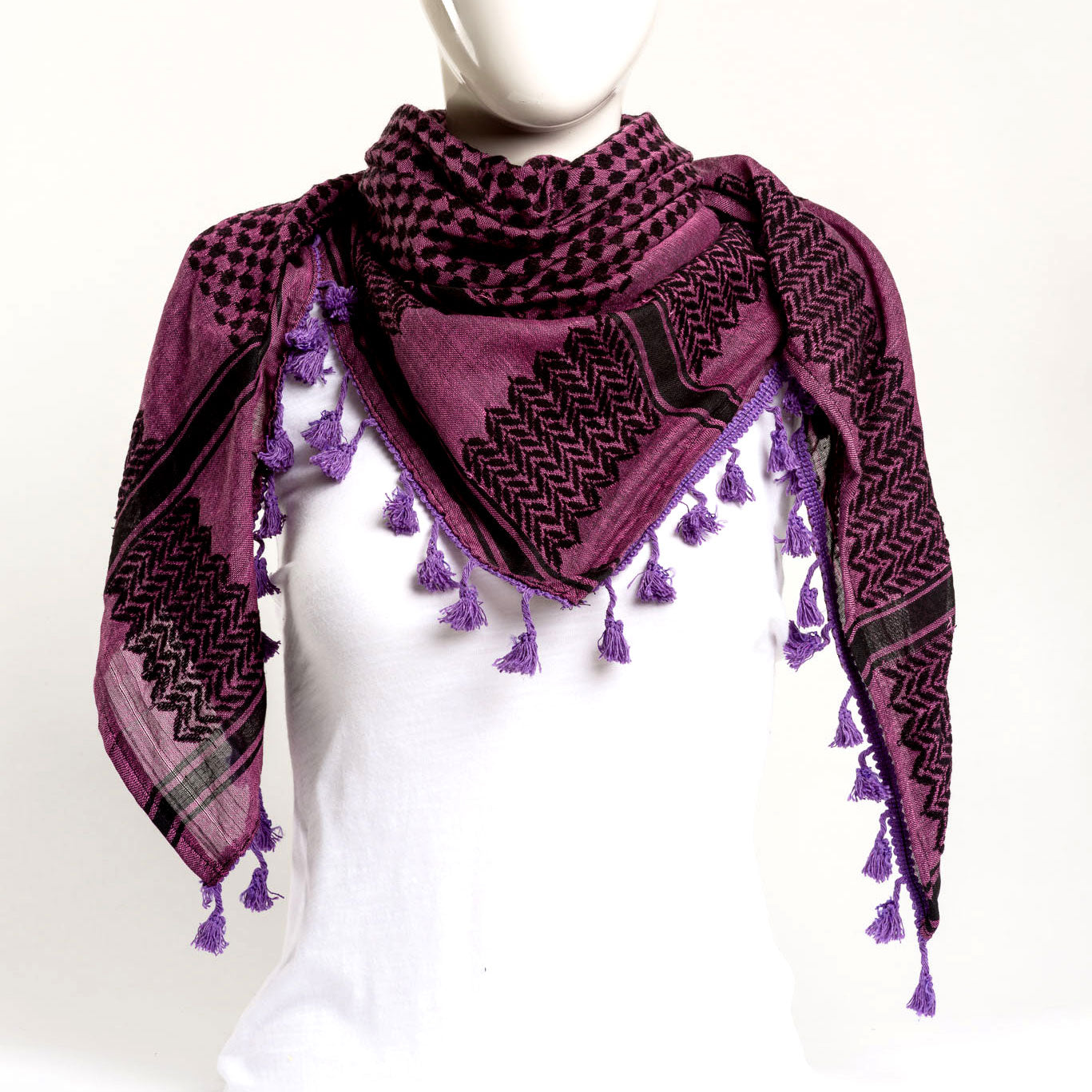 Authentic Hand Loomed Shawl (Indigo purple)