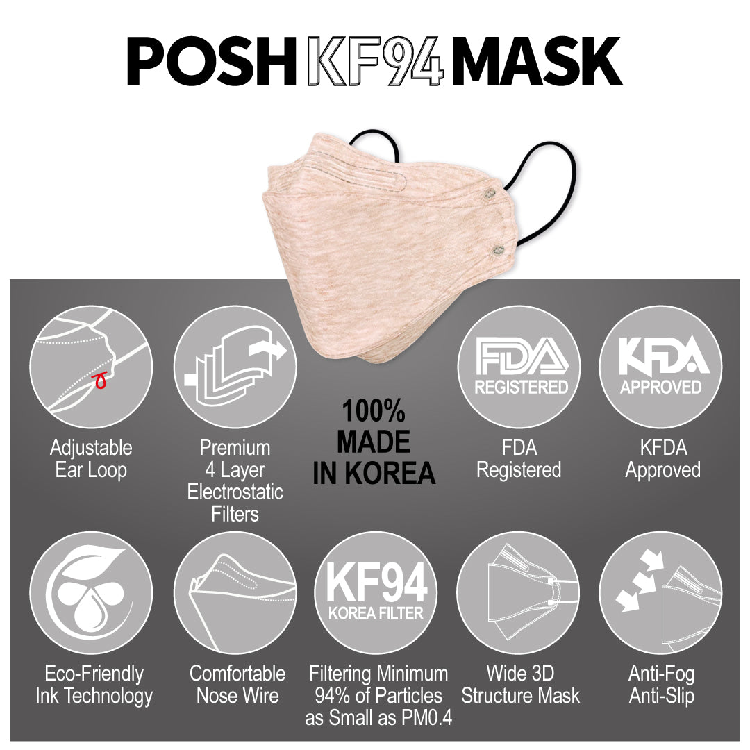 POSH KF94 Mask Melange Cherry Blossom (C07)