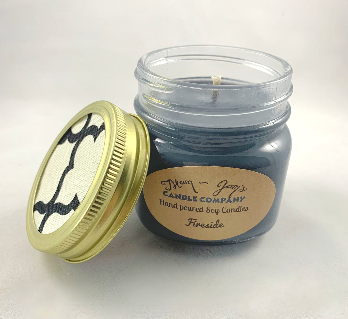 Bougie de Soja Fireside – Parfum Boisé Chaleureux et Fumé | Mam Jam’s