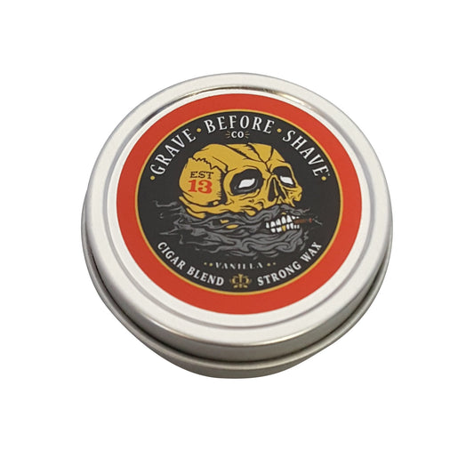 Fisticuffs™ Cigar Blend Strong Hold Mustache Wax 1 OZ. Tin