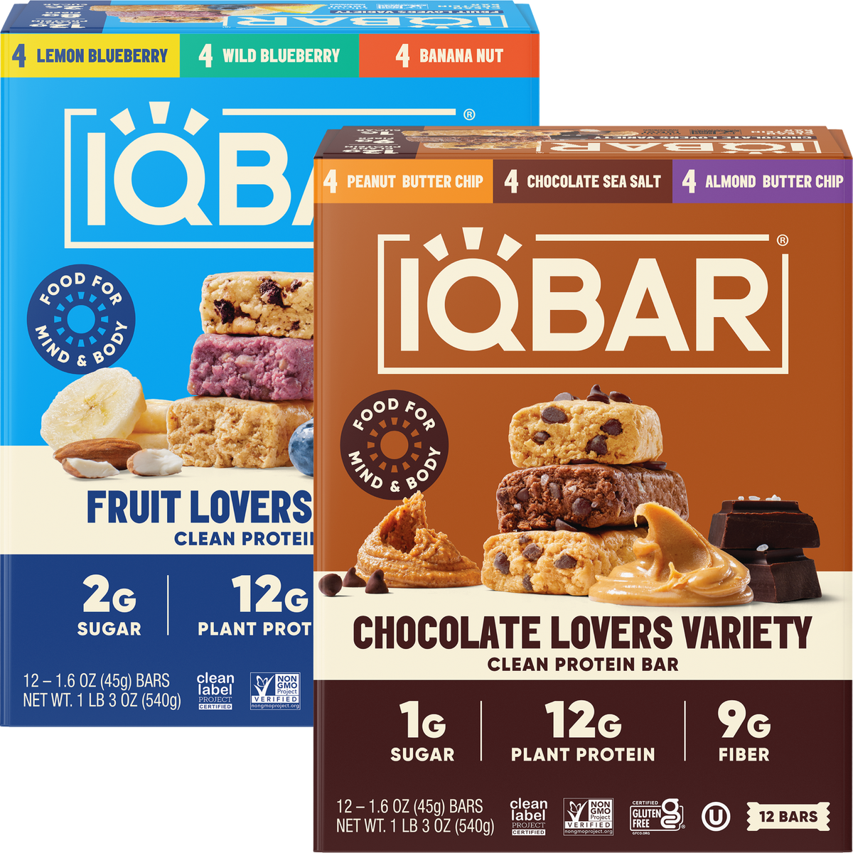 Amoureux du chocolat et Amoureux des fruits (24 barres)
