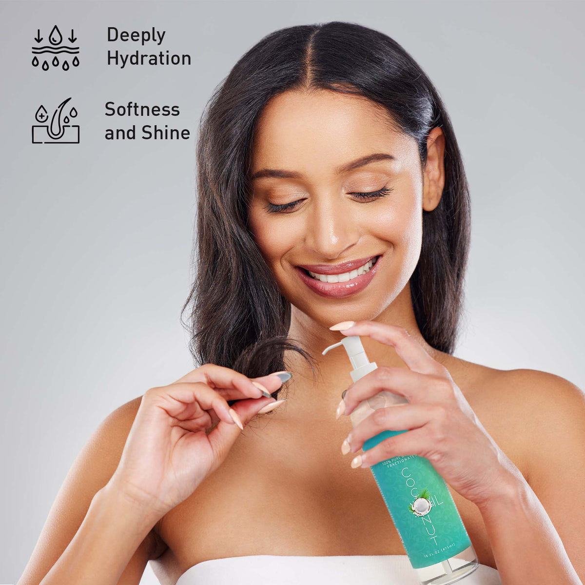 Aceite de coco fraccionado 100% puro y natural