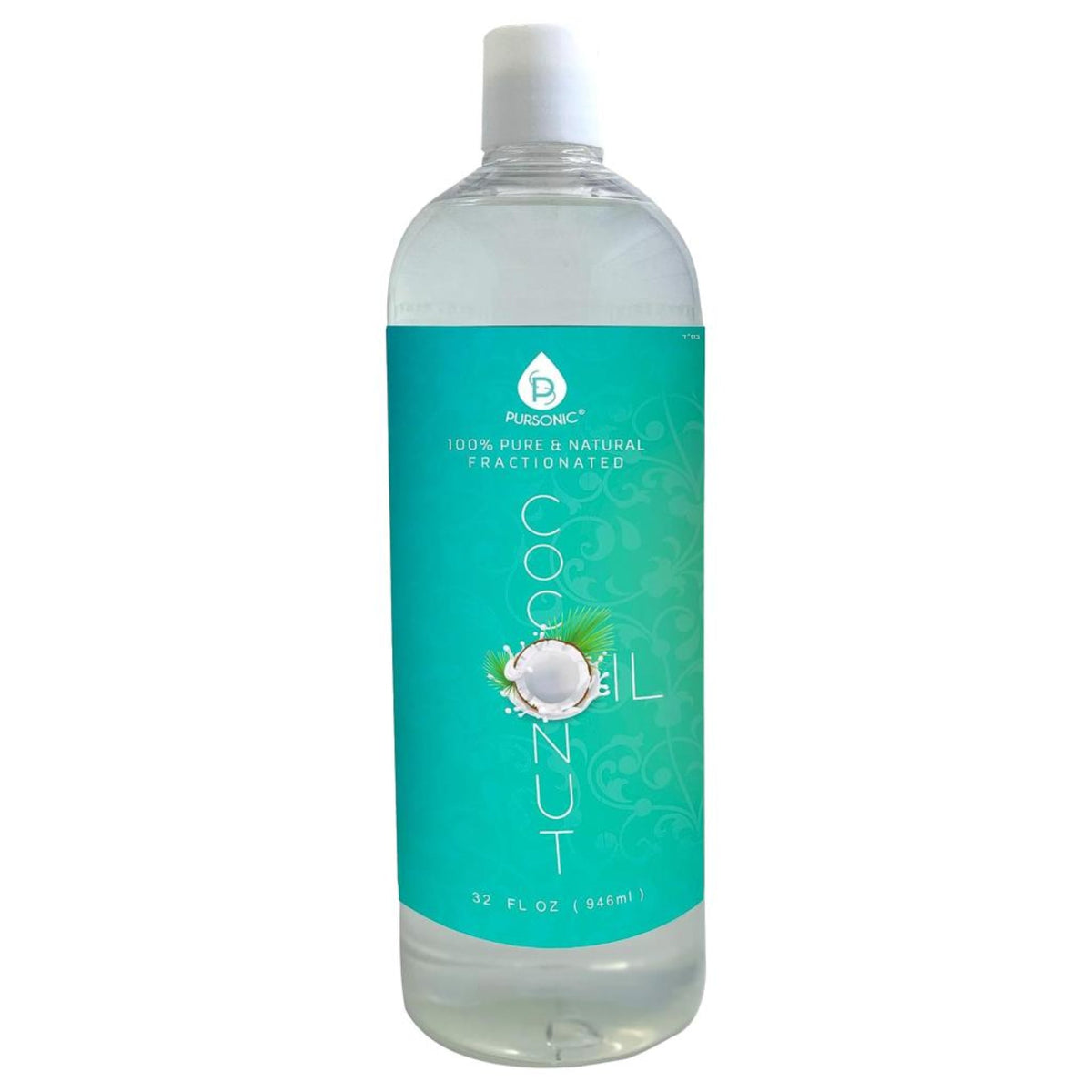 Aceite 100% puro para masajes, recetas terapéuticas y aceites esenciales, coco fraccionado, 947 ml