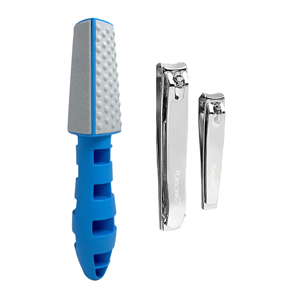 Pursonic Premium Nail & Foot Care Bundle – Nail Clippers & 3-in-1 Callus Remover