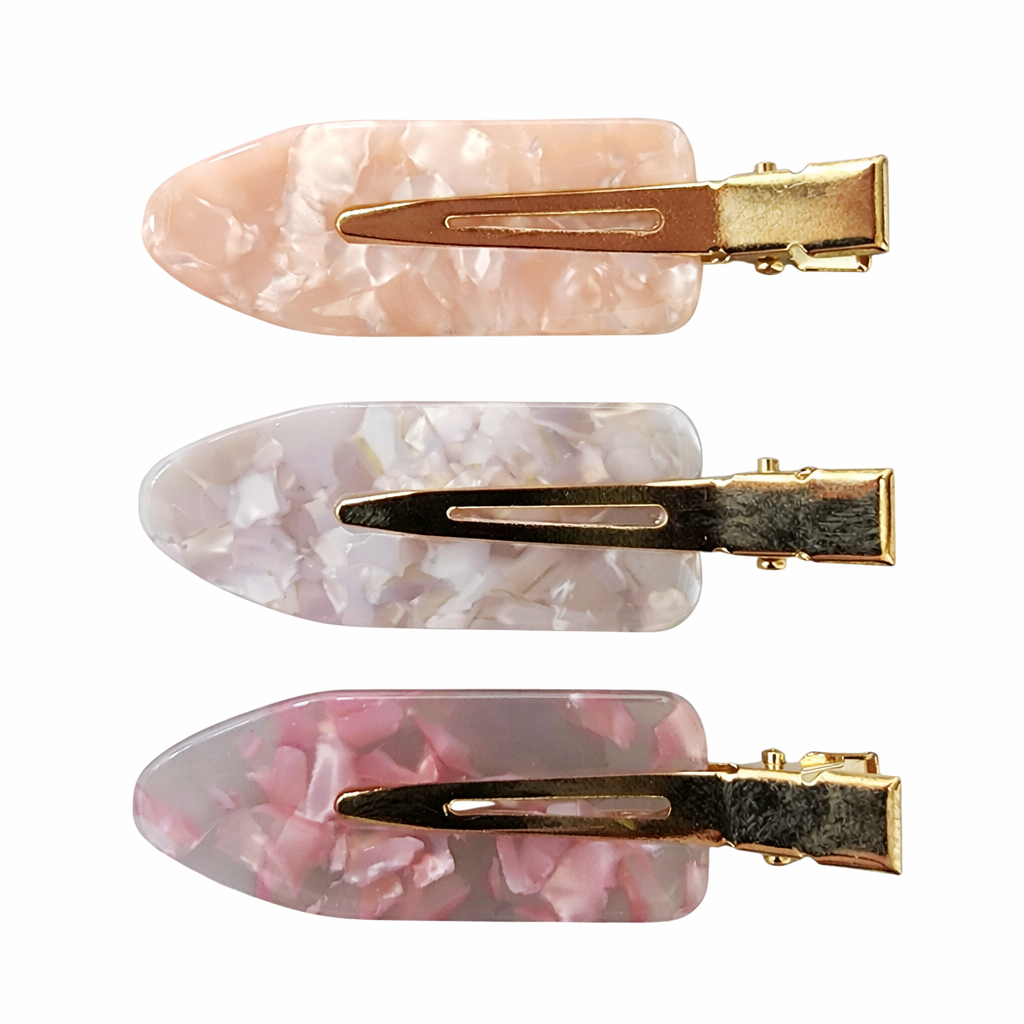Creaseless Hair Styling and Sectioning Clips - 3pk (Strawberry Shortcake)