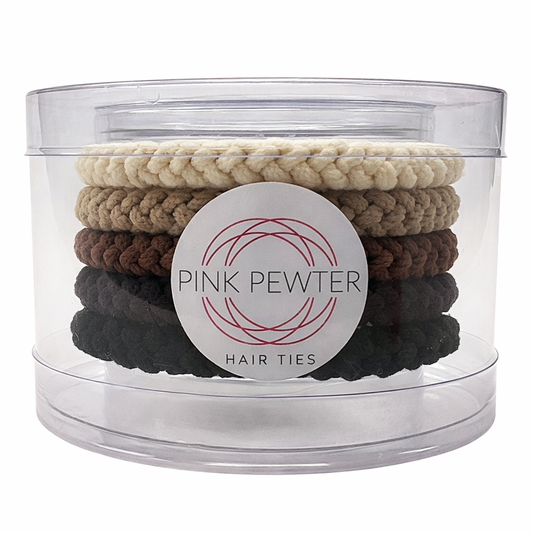Pony Elastics in Cylinder (Morning Coffee - 5pc)
