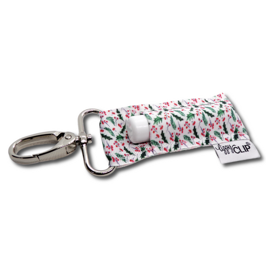 Christmas Holly LippyClip® Lip Balm Holder