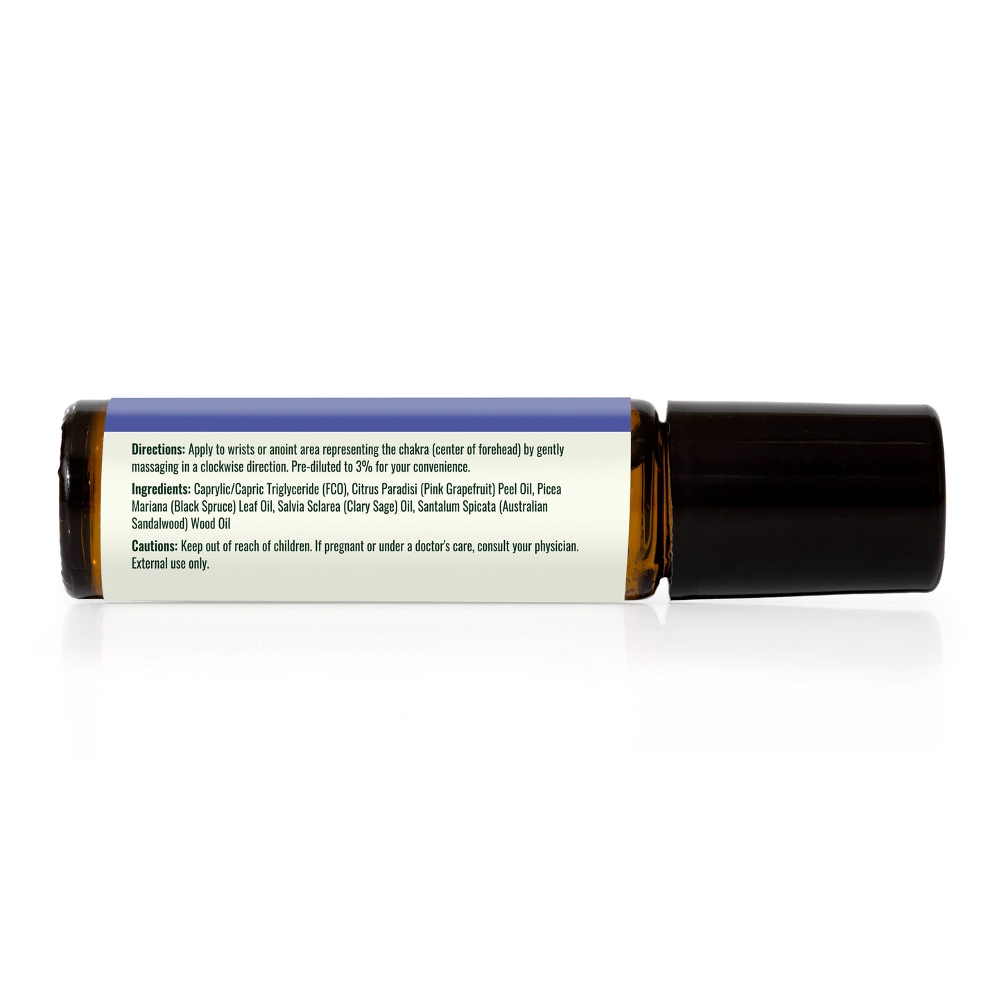 Mezcla de aceites esenciales prediluidos Clear Intuition (Chakra del entrecejo) Roll-on de 10 ml