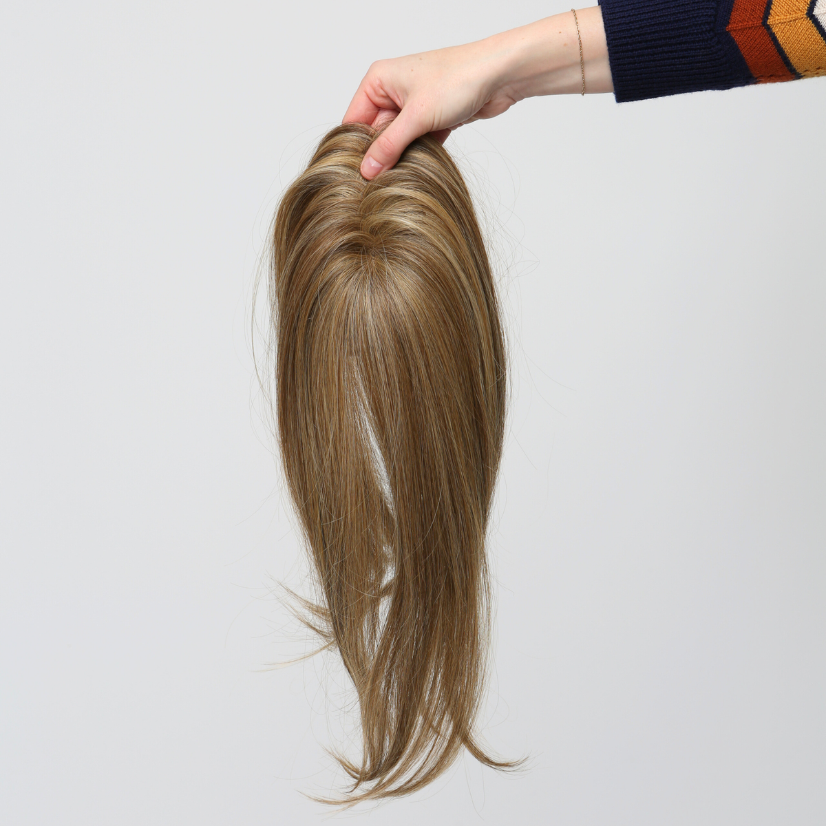 Clio 8 L | Hand-Tied Synthetic Hair Topper (Heat-Friendly)
