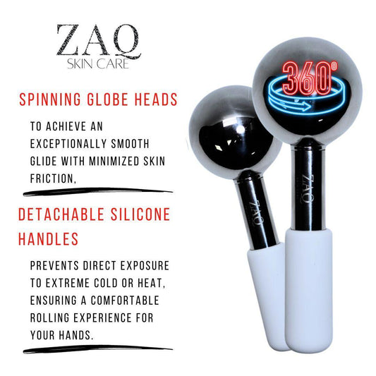 ZAQ Icy Steel Cryo Ice Globes: Ultimate Facial Cryotherapy Tool